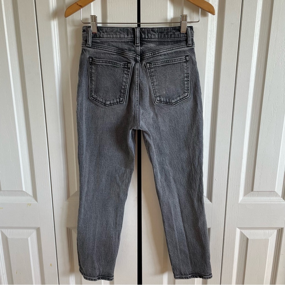 Abercrombie & Fitch The Mom High Rise Jeans Women’s 25 Vintage Black Trendy EUC - Picture 5 of 12